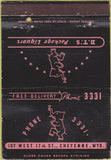 Matchbook Cover - DTS Liquors Cheyenne WY Elephant 40 Strike