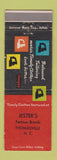Matchbook Cover - Jester's Timley Men's Clothes Thomasville NC WEAR