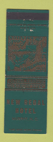 Matchbook Cover - New Regal Hotel Murphy NC