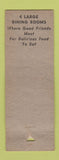 Matchbook Cover - The Village Inn Lexington NC WEAR