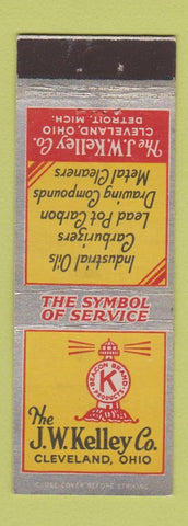 Matchbook Cover - JW Kelley Industrial Oil Cleveland OH