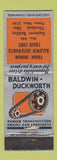 Matchbook Cover - Baldwin Duckworth Power Transmission Cleveland OH WEAR