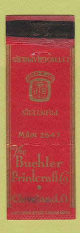 Matchbook Cover - Buehler Print Craft Cleveland OH WORN