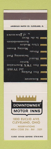 Matchbook Cover - Downtowner Motor Inns Cleveland OH
