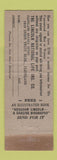 Matchbook Cover - Lincoln Insurance Seth Bardwell Cleveland OH Abraham