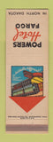 Matchbook Cover - Powers Hotel Fargo ND