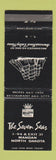 Matchbook Cover - Seven Seas Best Western Mandan ND WEAR