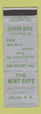 Matchbook Cover - Mint Cafe Velva ND