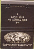 Matchbook Cover - Old Drovers Inn Dover Plains NY 40 Strike