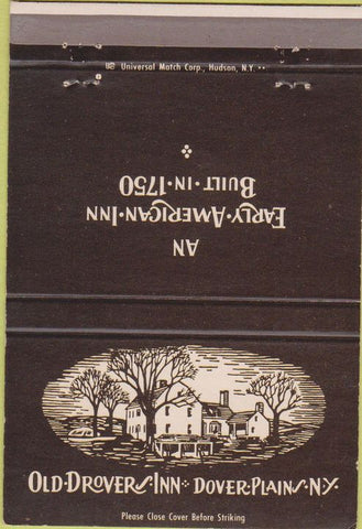 Matchbook Cover - Old Drovers Inn Dover Plains NY 40 Strike