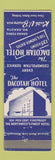 Matchbook Cover - Dacotah Hotel Grand Forks ND