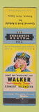 Matchbook Cover - Walker Silencers Mufflers Bismarck ND Brink & Reibold