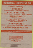 Matchbook Cover - Industrial Equpment Eureka Oakland CA Reno NV 40 Strike