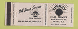Matchbook Cover - Sun Ray Film Service Fargo ND photography