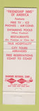 Matchbook Cover - Friendship Inn Sandman Motel Minot ND