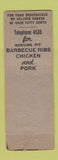 Matchbook Cover - Hasty Tasty Fargo ND BBQ