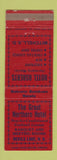 Matchbook Cover Great Northern Hotel Devils Lake ND Hotel Roberts Mitchell WEAR