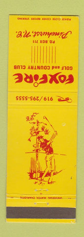 Matchbook Cover - Foxfire Golf Country Club Pinehurst NC