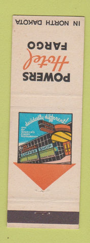 Matchbook Cover - Powers Hotel Fargo ND