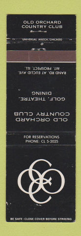 Matchbook Cover - Old Orchard Country Club Mount Prospect IL
