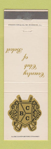 Matchbook Cover - Country Club of Beloit WI