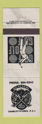 Matchbook Cover - Belvedere Golf Club Charlottetown PEI PE