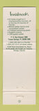 Matchbook Cover - Innisbrook Golf Tarpon Springs FL
