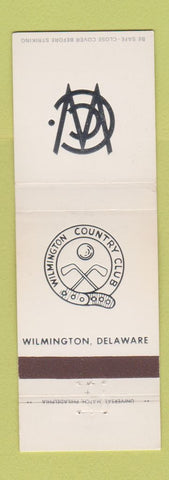 Matchbook Cover - Wilmington Country Club DE