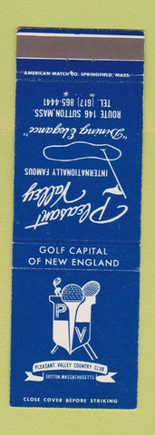 Matchbook Cover - Pleasant Valley Country Club Sutton MA