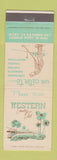Matchbook Cover - Western Country Club Golf Los Angeles CA