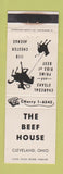 Matchbook Cover - The Beef House Cleveland OH WEAR
