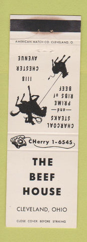 Matchbook Cover - The Beef House Cleveland OH WEAR