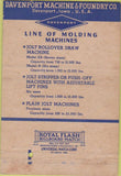 Matchbook Cover - Davenport Foundry Molding IA 40 Strike