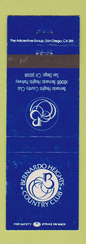 Matchbook Cover - Bernardo Heights Country Club San Diego CA WEAR