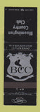 Matchbook Cover - Bloomington Country Club IL?