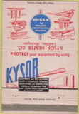 Matchbook Cover - Kysor Temperature Controls Cadillac MI 40 Strike