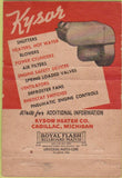 Matchbook Cover - Kysor Temperature Controls Cadillac MI 40 Strike