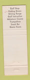 Matchbook Cover - Dominguez Golden Bull Restaurant Golf Course Gardena CA