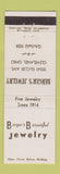 Matchbook Cover - Berger's Jewelry Cleveland OH