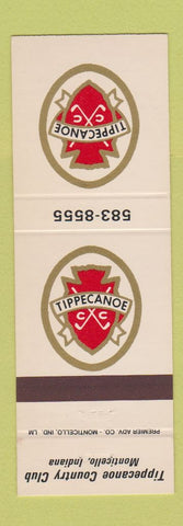 Matchbook Cover - Tippecanoe Country Club Monticello IN