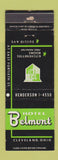Matchbook Cover - Hotel Belmont Cleveland OH WEAR