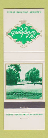 Matchbook Cover - Elmhurst Country Club Wood Dale IL WHITE