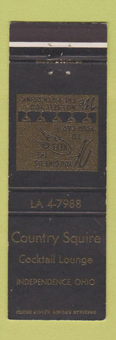 Matchbook Cover - Country Squire Cocktail Lounge Independence OH