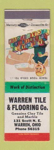 Matchbook Cover - Warren Tile Flooing Warren OH WEAR