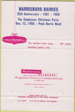 Matchbook Cover - Harrisburg Dairies PA 1956 40 Strike