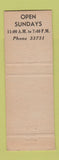 Matchbook Cover - Bun's Restaurant Delaware OH