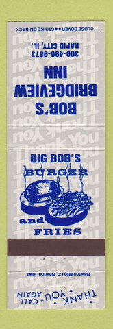 Matchbook Cover - Bob's Bridgeview Inn Rapid City IL