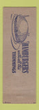 Matchbook Cover - Cotton's Sandwich Shop Frederick MD