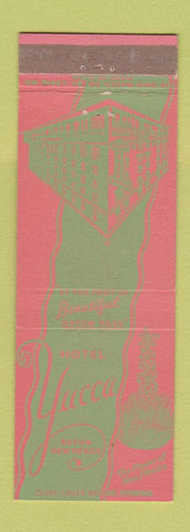 Matchbook Cover - Hotel Yucca Raton NM #1 PINK GREEN