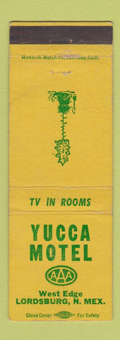 Matchbook Cover - Yucca Motel Lordsburg NM WEAR